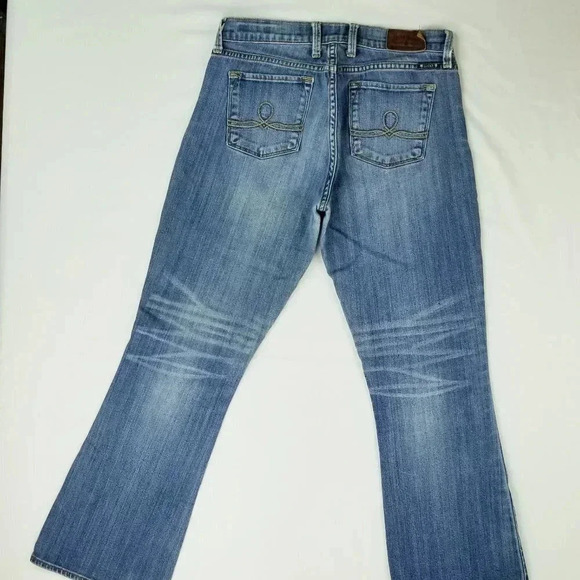 Lucky Brand 8/29 Ankle Sofia Boot Women's Blue Denim Jeans Size 29X29 - Picture 1 of 10